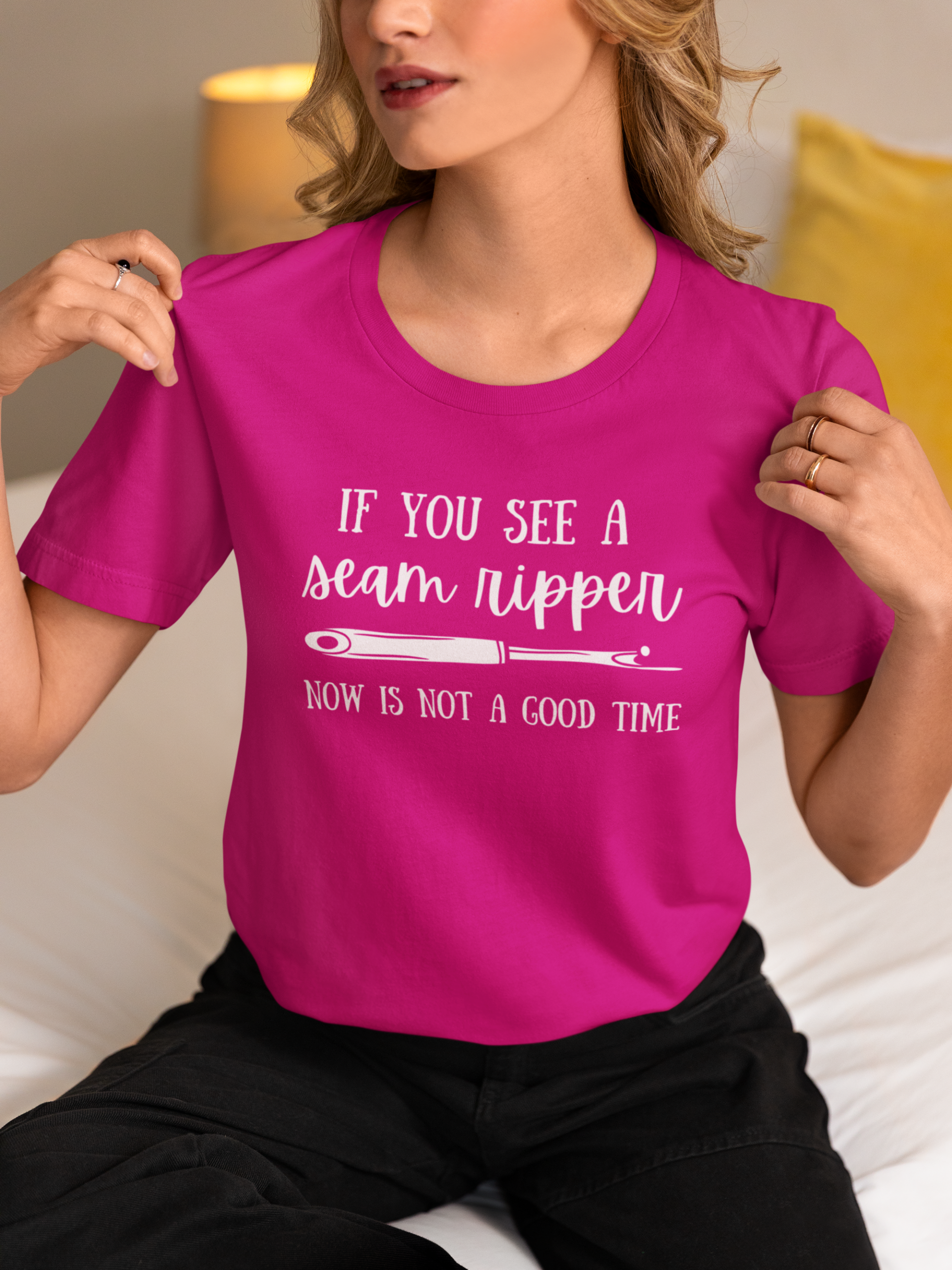 Cotton Patch Now is NOT a Good Time Seam Ripper Bella Canvas Tee