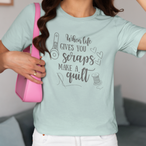 When Life Gives you Scraps, Make a Quilt Bella Canvas Tee