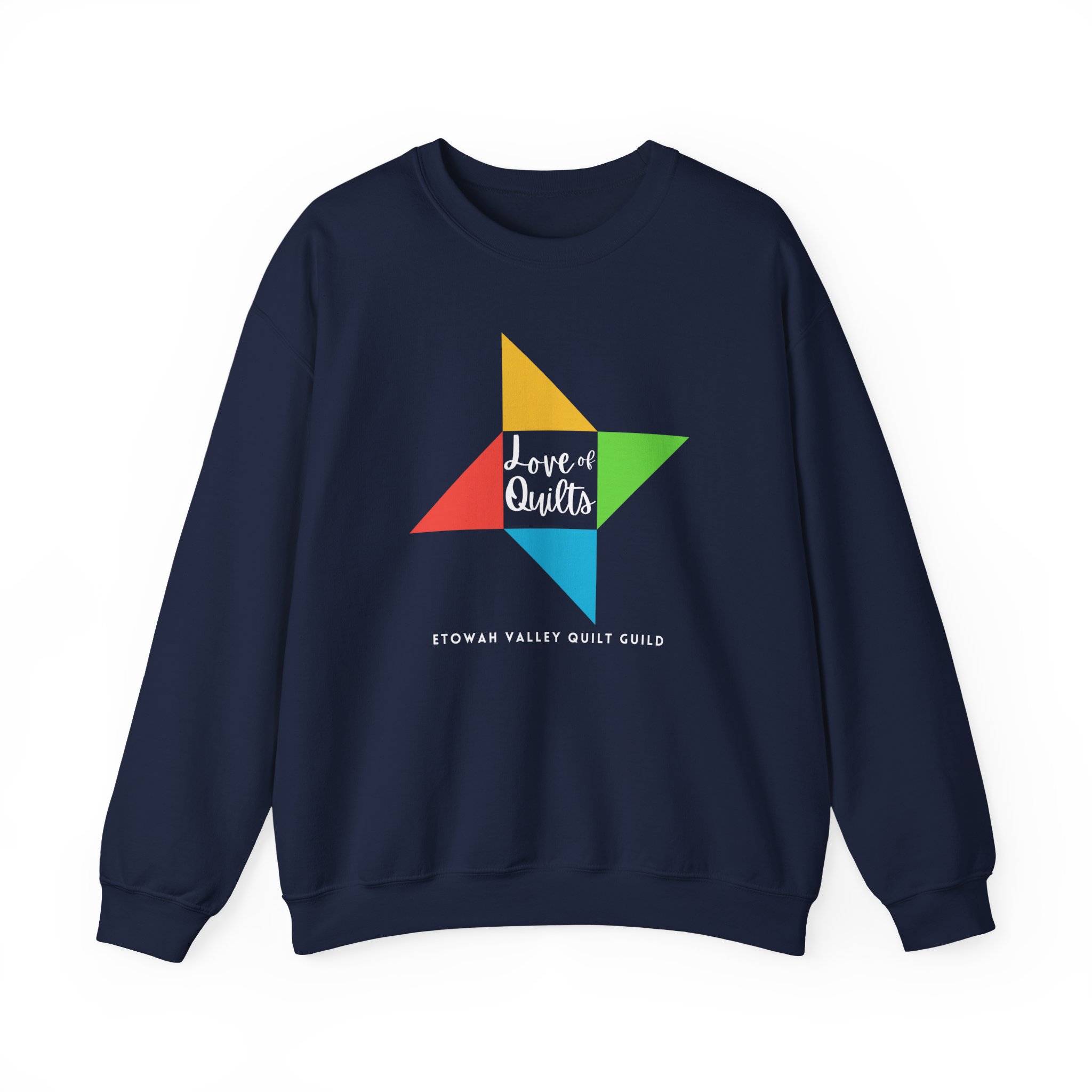 Crewneck Sweatshirt Etowah Valley Quilt Guild Member - Image 9