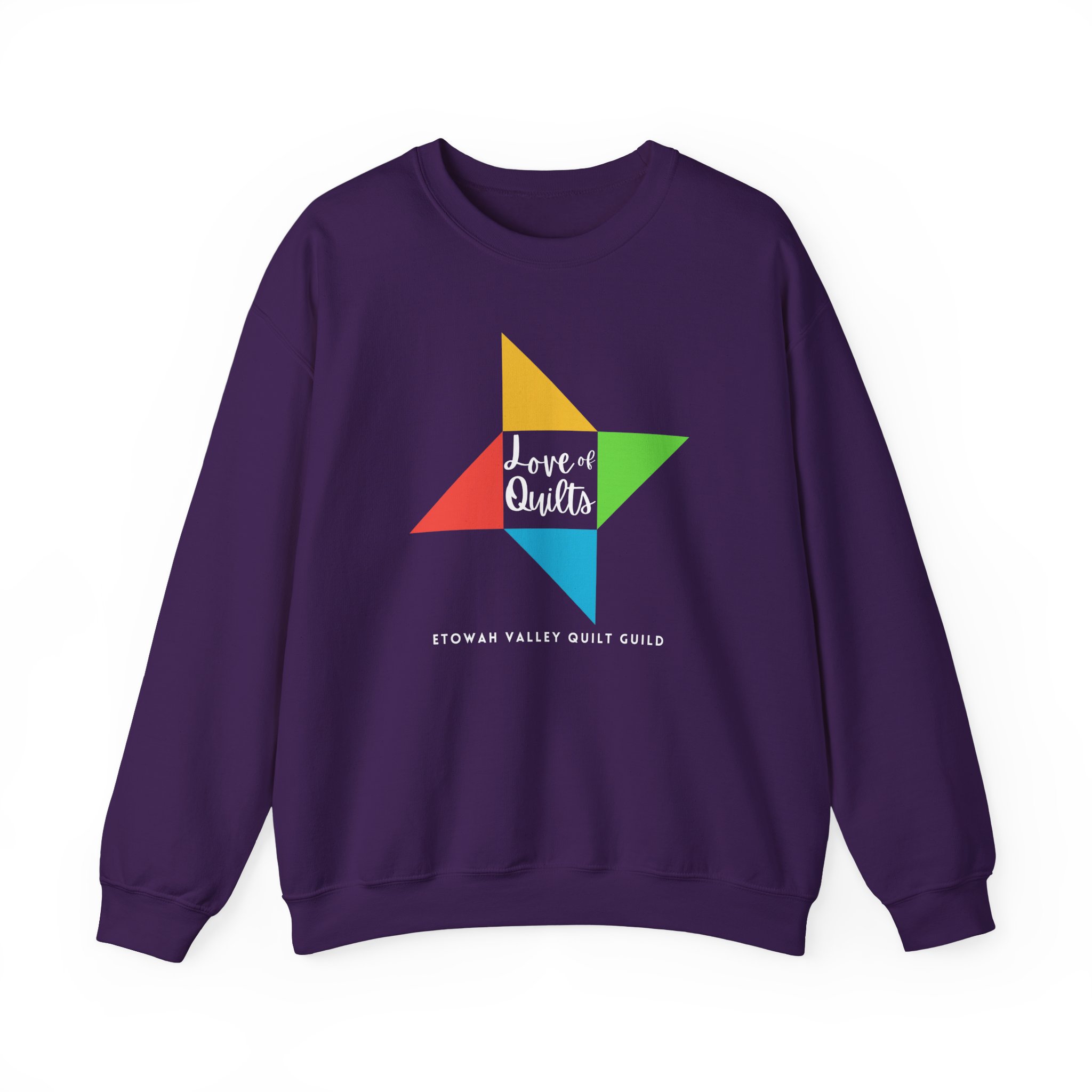 Crewneck Sweatshirt Etowah Valley Quilt Guild Member - Image 13