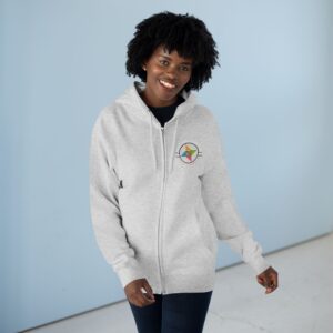 Etowah Valley Quilt Guild Circle Logo Zip Hoodie