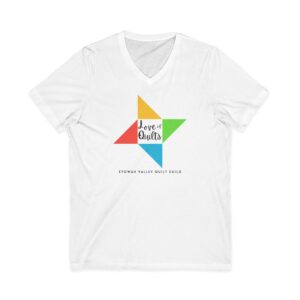 V-Neck Unisex Etowah Valley Quilt Guild Membership Tee